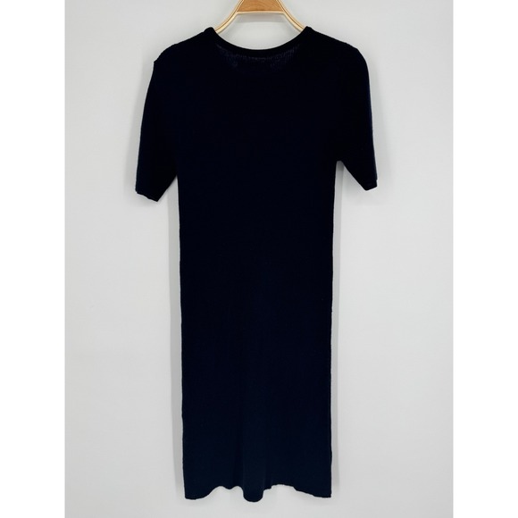Norse Projects Gyda Merino Wool Knit Dress Size Small Navy Minimalist Workwear - Picture 7 of 11
